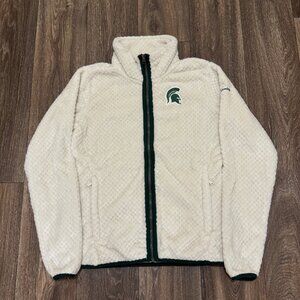 Columbia Michigan State Spartans Fire Side II Jacket Women's Medium White MSU